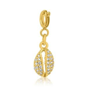 Cubic Zirconia Cowrie Shell